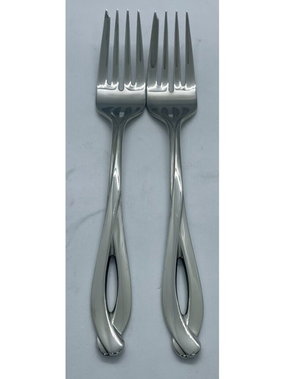 (2) Lenox DEBUT 18/8 Stainless Japan Kirk Stieff Collection Salad Fork Lot ~7β